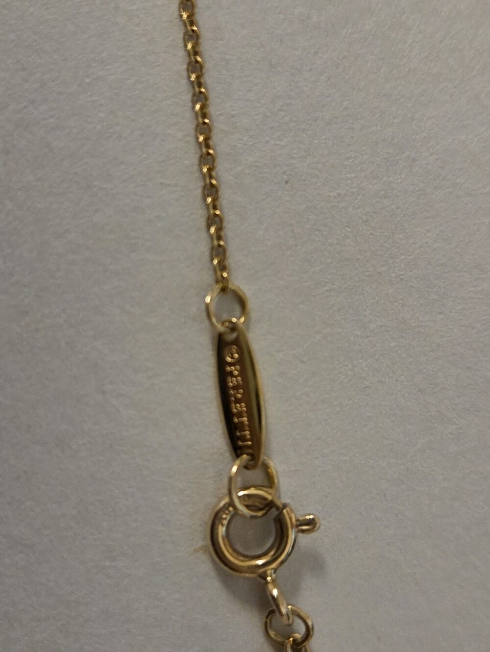 AUTHENTIC! Tiffany & Co. Elsa Peretti Cross Pendant Necklace 18K Yellow Gold,16” - Picture 5 of 8